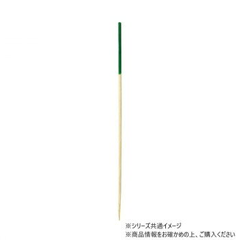 神堂 勘定串 1色 緑12cm 100本 シンプルで使いやすい丸串 色付き 16107