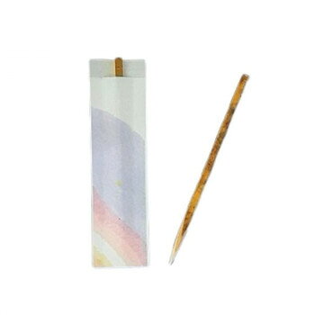 神堂 袋入黒文字6cm 藤 100本 8213