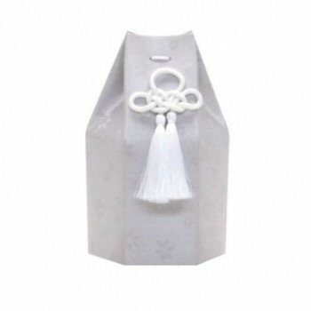 Buddhist Altar - ペット供養 六角袋 麻の葉ホワイト 2.5寸 12入 060821