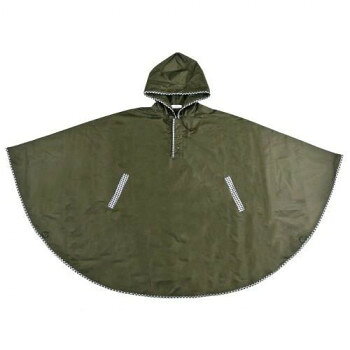 ■北海道・沖縄・離島へのお届けは別途送料を請求させていただきます。 ■製品の仕様・画像・パッケージは、変更される場合があります。 ■当店では在庫をメーカーと共有しており、商品によっては欠品の場合がございます。 　万一、ご注文頂きました商品が欠品の場合はご連絡させていただきます。 ■ご注文確定後のキャンセル不可です。 ■ラッピング（包装）対応不可です。ふち部分のみギンガムパイピング加工を施したカジュアルレインポンチョです。生地は撥水性と質感に優れた「ポンジー生地」使用。携帯に便利な収納ポーチ付きです。サイズフリーサイズ(横幅157cm、身丈87cm)個装サイズ：15×15×5cm重量個装重量：300g素材・材質ポリエステル100%生産国中国 広告文責（ホライズン・03-5843-9512)fk094igrjs