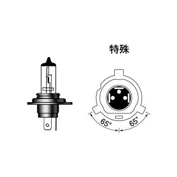 M＆Hマツシマ　ハロゲンバルブ(1個入) H4R1 12v 45/45w S2イエローヴィーナス 130 VN