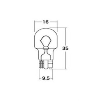 M＆Hマツシマ 白熱電球(1個入) 12v18w T16WB 中 ブルー 1PWB52 BL