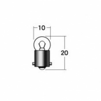 Light Valves - M＆Hマツシマ 白熱電球(2個入) 6v1.7w G10 BA9S A7101