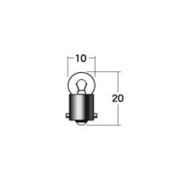 M＆Hマツシマ 白熱電球(2個入) 12v1.7w G10 BA9S A7111