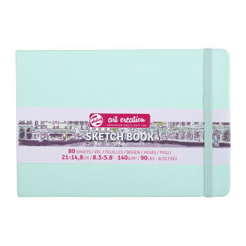 ■北海道・沖縄・離島へのお届けは別途送料を請求させていただきます。 ■製品の仕様・画像・パッケージは、変更される場合があります。 ■当店では在庫をメーカーと共有しており、商品によっては欠品の場合がございます。 　万一、ご注文頂きました商品が欠品の場合はご連絡させていただきます。 ■ご注文確定後のキャンセル不可です。 ■ラッピング（包装）対応不可です。スケッチブックとししてはもちろん、手帳や日記作品集など様々な使い方ができます。水彩・ペン・パステル・色鉛筆などに使える汎用性の高い細目の中性紙(140g/m2)、80枚綴じ。サイズ縦150×横210×高さ20mm個装サイズ：15×21×2cm重量420g個装重量：420g生産国オランダ 広告文責（ホライズン・03-5843-9512)fk094igrjs