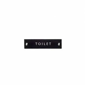 サインプレート TOILET ブラック 63951