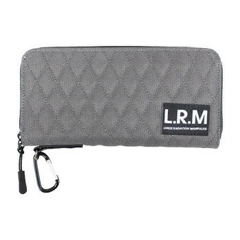 C, G, K - L.R.M リップステッチラウンド長財布 CMK-0557 グレー