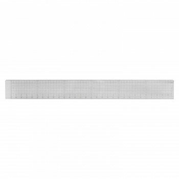 方眼カッティング定規　30cm(溝付き)ステンレスエッジ付き　014-0125