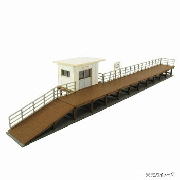 ■北海道・沖縄・離島へのお届けは別途送料を請求させていただきます。 ■製品の仕様・画像・パッケージは、変更される場合があります。 ■当店では在庫をメーカーと共有しており、商品によっては欠品の場合がございます。 　万一、ご注文頂きました商品が欠品の場合はご連絡させていただきます。 ■ご注文確定後のキャンセル不可です。 ■ラッピング（包装）対応不可です。待合所付きの単式ホームのキットです。スロープ・ホーム本体・待合所の大きく3つのパートに分かれています。待合所はお好みの位置で取り付け可能で、待合所なしのシンプルなホームでもOK。駅名看板も付いてます。※完成品ではございません。サイズホーム:W166.5×D16×H17mm、待合所:W26×D23×H18mm個装サイズ：22.5×32.2×2.0cm重量個装重量：300g仕様対象年齢:12才以上組立て所要時間:約3時間S:1/150セット内容レーザーシートA〜F(6枚)プラ板(1枚)組み立て説明書生産国日本 広告文責（ホライズン・03-5843-9512)fk094igrjs