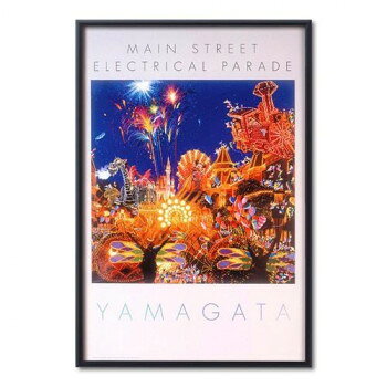 ヒロ・ヤマガタ　ディズニーパレード　ポスター額　エレクトリカルパレード・18577