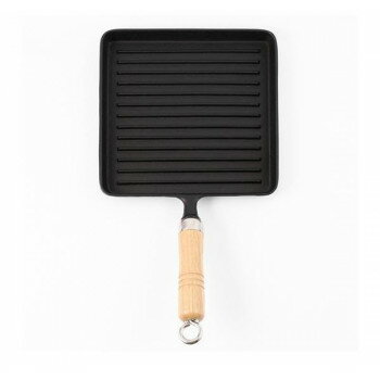 Ih Incompatible - 南部鉄器　IRONCRAFT　IH対応焼器グリルパン　21cm角　IC-028