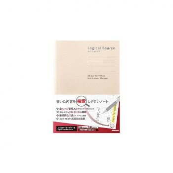 ■北海道・沖縄・離島へのお届けは別途送料を請求させていただきます。 ■製品の仕様・画像・パッケージは、変更される場合があります。 ■当店では在庫をメーカーと共有しており、商品によっては欠品の場合がございます。 　万一、ご注文頂きました商品が欠品の場合はご連絡させていただきます。 ■ご注文確定後のキャンセル不可です。 ■ラッピング（包装）対応不可です。インデックスとページ番号で書いた情報や見出し機能付きで情報を整理し検索しやすいノートです。サイズW105×H148×D5mm個装サイズ：15×11×1cm重量約75g個装重量：76g素材・材質紙仕様本文:上質筆記プライム用紙75g/m2・95P製本:糸かがり製本生産国日本 広告文責（ホライズン・03-5843-9512)fk094igrjs