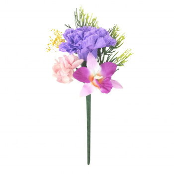 お供え用　ミニ仏花　プリザーブドフラワー　想花(そうか)　パープル　C34860