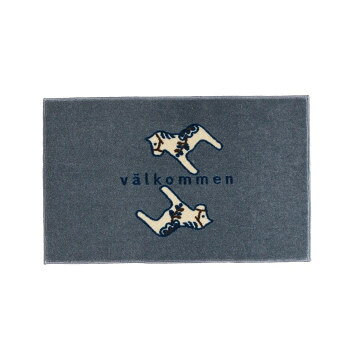 (クリーンテックス) デザインマット kahou valkommen_dark grey 45×75cm