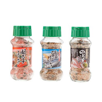 みなり 明太子ふりかけ 85g・鰹ふりかけ 80g・のどぐろ煮付風味ふりかけ 85g　各10個セット aline-10661094 aline パッケージ画像