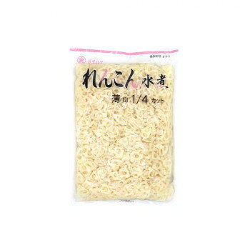 タチバナ食品 水煮 薄切れんこん1/4カット 1000g×10入 S-3-3