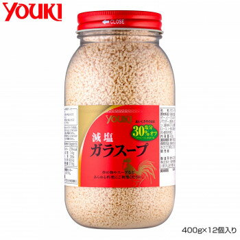 Sauce - YOUKI ユウキ食品 減塩ガラスープ 400g×12個入り 212179