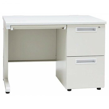 Office - 井上金庫販売 オフィス用テーブル W1000 2段右袖 N/ニューグレー GSD-N107-2R NG