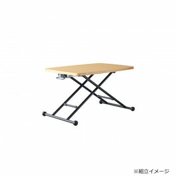 ■北海道・沖縄・離島へのお届けは別途送料を請求させていただきます。 ■製品の仕様・画像・パッケージは、変更される場合があります。 ■当店では在庫をメーカーと共有しており、商品によっては欠品の場合がございます。 　万一、ご注文頂きました商品が欠品の場合はご連絡させていただきます。 ■ご注文確定後のキャンセル不可です。 ■ラッピング（包装）対応不可です。杢目の柔らかな温もりを感じる、使い勝手の良い小ぶりで可愛らしい昇降式テーブルです。高さを変えていろんなシーンで使用できます。天板と脚部がペタンと折りたためるので、使わない時は押入れに収納できて便利!ダイニングテーブルの補助台としても使用できます。【ご購入前にお読みください】※一部配送ができない地域や配送曜日が限定されている地域がございますので、予めご了承ください。※階段の段数、搬入状況等々によって搬入制限や追加料金が生じる場合があります。※北海道・沖縄・離島は別途運賃がかかります。※お客様組立商品となります。※着日・日時の指定が可能でございます。※こちらの商品は1個口でのお届けとなります(個装サイズ:幅1120×奥行645×高さ145mm、17kg)サイズ約幅900×奥行600×高さ710mm個装サイズ：112×65×15cm重量15kg個装重量：17000g素材・材質天板:ウォールナット突板(MDF/ラッカー塗装)、脚部:スチール(粉体塗装)仕様組立品耐荷重:天板10kg生産国台湾 広告文責（ホライズン・03-5843-9512)fk094igrjs