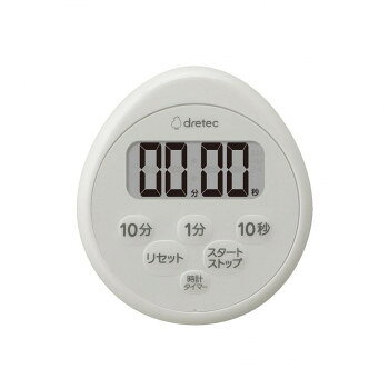 ドリテック dretec 時計付防水タイマー ライトグレー T-611LG