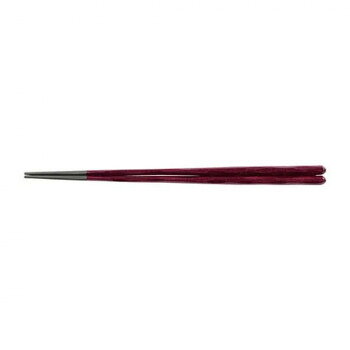 PBT23.5cm細六角一刀彫箸　ワイン輝き　30011250 aline-10505674 aline パッケージ画像