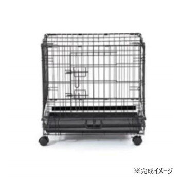 ■北海道・沖縄・離島へのお届けは別途送料を請求させていただきます。 ■製品の仕様・画像・パッケージは、変更される場合があります。 ■当店では在庫をメーカーと共有しており、商品によっては欠品の場合がございます。 　万一、ご注文頂きました商品が欠品の場合はご連絡させていただきます。 ■ご注文確定後のキャンセル不可です。 ■ラッピング（包装）対応不可です。トレーが長面&短面どちらからも引き出せるためお掃除も簡単。スペースに合わせて縦&横置きができます。キャスター付でお出かけの時はもちろん、掃除機をかける時も楽々によけることが出来きます。簡単に組み立て、折りたたむ事が出来るので、使わない時は省スペースで収納でき、移動するときもラクラク。脱走犯に安心な屋根付きで、上にペットシートなど良く使うものを置くこともできます。災害時の避難・移動用にも活躍。※車輪は約6cmです。サイズは車輪抜きのサイズです。※プロのブリーダーの為に作られておりますので、作りが頑丈になっております。組み立ての時、固くなっておりますが、不良ではございませんので予めご了承下さい。※メーカーより入荷時、頻繁に仕様変更があるためパーツ等が写真と異なる場合がございます。予めご了承下さい。サイズW61×D44×H54cm個装サイズ：64.5×46.5×16cm重量個装重量：7200g素材・材質スチール(紛体塗装)、ABS樹脂生産国中国 広告文責（ホライズン・03-5843-9512)fk094igrjs