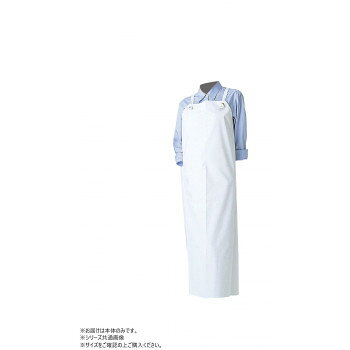 スミクラ エプロン 抗菌胸付前掛 白 大