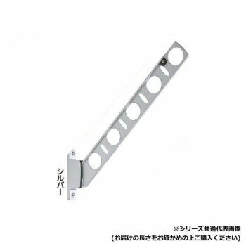 ■北海道・沖縄・離島へのお届けは別途送料を請求させていただきます。 ■製品の仕様・画像・パッケージは、変更される場合があります。 ■当店では在庫をメーカーと共有しており、商品によっては欠品の場合がございます。 　万一、ご注文頂きました商品が欠品の場合はご連絡させていただきます。 ■ご注文確定後のキャンセル不可です。 ■ラッピング（包装）対応不可です。ベランダの雰囲気、手すりやサッシなどに合わせて選べる5色のカラーバリエーション。スリムで洗練された高いデザイン性と確かな品質で、どのようなシーンにも対応します。サイズ個装サイズ：10.2×54.4×5.1cm重量1000g(1セットあたり)個装重量：1110g素材・材質アーム:アルミダイカストキャップ類:ポリプロピレン樹脂仕様用途:腰壁取り付け用の物干し掛け壁面からの出幅:使用時最大550mm/収納時92mm耐荷重:30kg(1セットあたり)取り付けに必要な道具:電動ドリル、プラスドライバーセット内容(物干・取付金具・施工カバー)×2セット取扱説明書生産国日本 広告文責（ホライズン・03-5843-9512)fk094igrjs