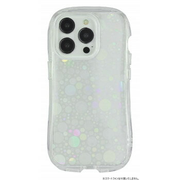 iPhone15Pro対応 クリスタルクリアケース ドット GMD-19DT