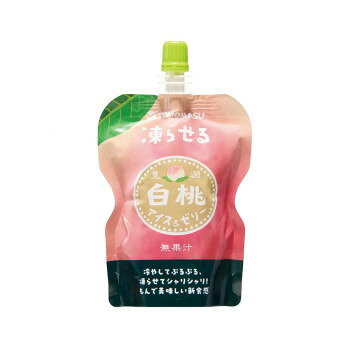 友桝飲料 果実アイス＆ゼリー 白桃130g 30本入 2435001
