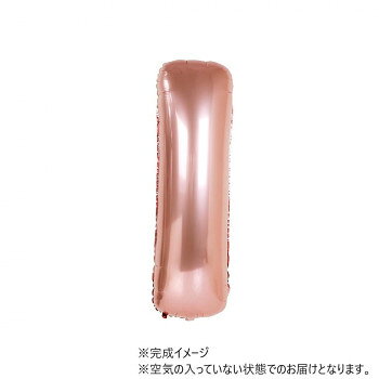 34インチレターバルーン ローズゴールド イニシャル（ I ）BLT02909 風船 バルーン
