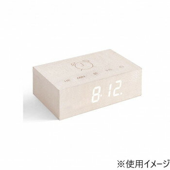 Gingko フリップクリッククロック ホワイトメープル GNK030005
