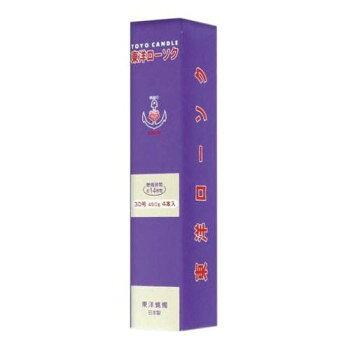■北海道・沖縄・離島へのお届けは別途送料を請求させていただきます。 ■製品の仕様・画像・パッケージは、変更される場合があります。 ■当店では在庫をメーカーと共有しており、商品によっては欠品の場合がございます。 　万一、ご注文頂きました商品が欠品の場合はご連絡させていただきます。 ■ご注文確定後のキャンセル不可です。 ■ラッピング（包装）対応不可です。国内で一貫生産を行い高品質の原料を使用したローソクですので安心してご使用頂けます。サイズ直径26×256mm個装サイズ：26.5×5.5×5.4cm重量450g個装重量：494g仕様燃焼時間:約14時間セット内容4本生産国日本 広告文責（ホライズン・03-5843-9512)fk094igrjs