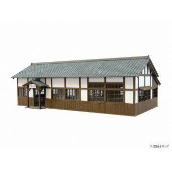 ■北海道・沖縄・離島へのお届けは別途送料を請求させていただきます。 ■製品の仕様・画像・パッケージは、変更される場合があります。 ■当店では在庫をメーカーと共有しており、商品によっては欠品の場合がございます。 　万一、ご注文頂きました商品が欠品の場合はご連絡させていただきます。 ■ご注文確定後のキャンセル不可です。 ■ラッピング（包装）対応不可です。シンプルな木造駅舎のキットです。柱と漆喰壁の組み合わせが何ともキレイ。みにちゅあーとキットは、細部まで精密にレーザーカットされたカラー硬質紙を貼り重ねて組み立てればOK。色付きの厚紙なので塗装することもなく精巧な模型が完成します。完成した模型は、とても紙とは思えない、しっかりとした質感、強度を持っています。おまけでベンチ3台付きです。※みにちゅあーとキットはキット商品です。完成品ではございません。サイズW164×D95×H58mm個装サイズ：32.5×22.7×2.2cm重量個装重量：204g仕様対象年齢:12才以上組み立て所要時間:約5時間スケール:1/87セット内容駅舎-4キット(ベンチ3台付き)組み立て説明書生産国日本 広告文責（ホライズン・03-5843-9512)fk094igrjs