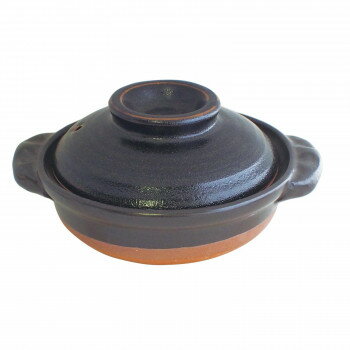 Earthen Pots - M3201 柚子天目 5号鍋 萬古焼