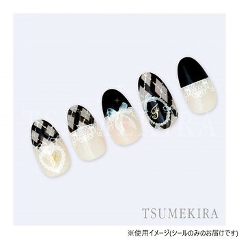 TSUMEKIRA(ツメキラ) ネイルシール Honey Chocoプロデュース ガーリーリボン＆レース ホワイト NN-HNC-009 2