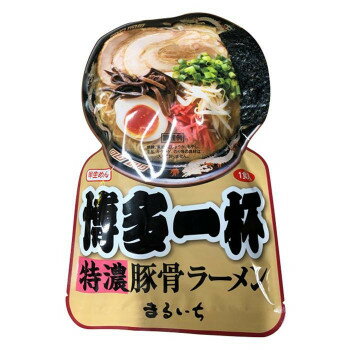 まるいち博多一杯 特濃豚骨ラーメン スープ付 1人前×60入 Z4232 aline-10628975 aline パッケージ画像