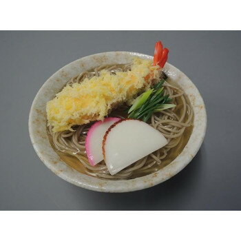 ■北海道・沖縄・離島へのお届けは別途送料を請求させていただきます。 ■製品の仕様・画像・パッケージは、変更される場合があります。 ■当店では在庫をメーカーと共有しており、商品によっては欠品の場合がございます。 　万一、ご注文頂きました商品が欠品の場合はご連絡させていただきます。 ■ご注文確定後のキャンセル不可です。 ■ラッピング（包装）対応不可です。天ぷらの衣までリアルに再現した天ぷらそばです!お部屋のインテリアや、定食屋さんのディスプレイ用としてもおすすめです♪※職人手作りのため、形状や色味、風合いは写真と若干異なる場合がございます。また、食品サンプルと丼鉢は接着されておりません。サイズΦ180×80mm個装サイズ：20×23×8cm重量740g個装重量：750g素材・材質食品サンプル:塩化ビニール丼鉢:陶器セット内容天ぷらそば×1丼鉢×1生産国日本 広告文責（ホライズン・03-5843-9512)fk094igrjs