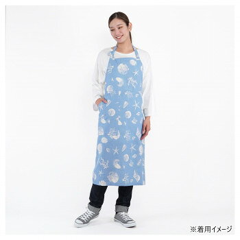 Sommelier Aprons - フレンズヒル　ロングエプロン　シェルフィッシュ　ブルーUS-122-23