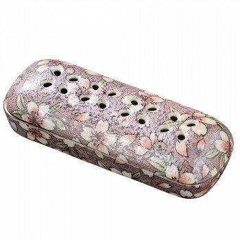 Incense Stick Stands - 有田焼 花摘 寝かせる線香皿 小 桜ろまん