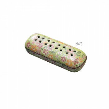 Incense Stick Stands - 有田焼 花影 寝かせる線香皿 小　小花