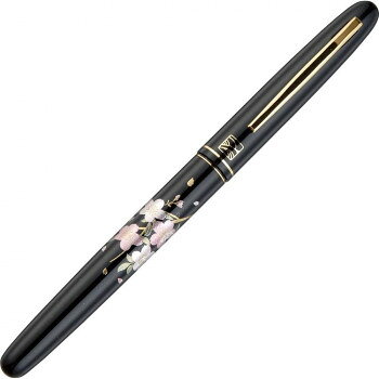 呉竹 くれ竹万年毛筆 蒔絵物語 桜唄 黒 DU184-015