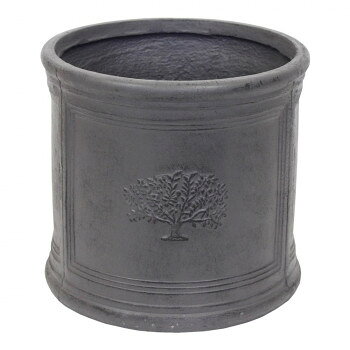 Gardening Materials - ラウンドポットフォレスト 8号 BritishGray 3717