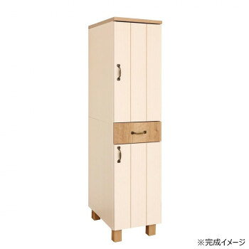 日本製組立家具 カントリー調 キッチン収納ストッカー CO-CR-1330S