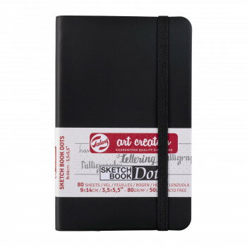 ターレンス アートクリエーションドットブック ブラック9×14cm T9314-401M 490972