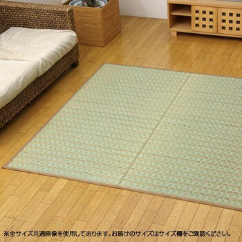 ■北海道・沖縄・離島へのお届けは別途送料を請求させていただきます。 ■製品の仕様・画像・パッケージは、変更される場合があります。 ■当店では在庫をメーカーと共有しており、商品によっては欠品の場合がございます。 　万一、ご注文頂きました商品が欠品の場合はご連絡させていただきます。 ■ご注文確定後のキャンセル不可です。 ■ラッピング（包装）対応不可です。い草敷物の中でも高級品とされる「掛川織り」のカーペットです。掛川織は九州筑後地方の伝統的な織り方です。大きな目と小さな目に交互に織り込んだ美しく洗練されたモダンなデザインが人気です。また、厳選された良質の太く長いイ草を高密度に織り込んでいますので丈夫で耐久性があり、しかも素足に心地よいクッション性とボリューム感があります。■い草には空気の自然浄化作用、湿度の調節作用などがあります。また汚れにくく、使用するうちに黄金色に変化し味が出ます。サイズ江戸間2畳(約174×174cm)個装サイズ：53×88×6cm重量個装重量：2200g素材・材質い草縁:綿100％生産国中国 広告文責（ホライズン・03-5843-9512)fk094igrjs