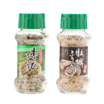■北海道・沖縄・離島へのお届けは別途送料を請求させていただきます。 ■製品の仕様・画像・パッケージは、変更される場合があります。 ■当店では在庫をメーカーと共有しており、商品によっては欠品の場合がございます。 　万一、ご注文頂きました商品が欠品の場合はご連絡させていただきます。 ■ご注文確定後のキャンセル不可です。 ■ラッピング（包装）対応不可です。あたたかいご飯におむすび、お弁当にふりかけて、お召し上がりください。【わさびふりかけ】わさびの辛さをいかした、カルシウム豊富なわさびふりかけです。乾燥わさび茎を使用し、鰹・胡麻・海苔で風味を高めています。【牡蠣ふりかけ】国産牡蠣を顆粒に練り込み独特の風味をお楽しみいただけるふりかけです。内容量わさびふりかけ(85g)・牡蠣ふりかけ(95g)×各15個サイズ個装サイズ：34.8×17.2×43.5cm重量個装重量：12000g仕様賞味期間：製造日より360日生産国日本 広告文責（ホライズン・03-5843-9512)栄養成分栄養成分表(100g当たり)【わさびふりかけ】熱量:359kcal、たんぱく質:13.1g、脂質:12.6g、炭水化物:48.3g、食塩相当量:19.8g、カルシウム:690mg【牡蠣ふりかけ】熱量:391kcal、たんぱく質:9.4g、脂質:8.4g、炭水化物:69.4g、食塩相当量:7.6g原材料名称：ふりかけ【わさびふりかけ】炒りごま(国内製造)、わさび顆粒(食塩、でん粉、乳糖、砂糖、その他)、ポテトフレーク、鰹風味顆粒(乳糖、食塩、鰹節粉末、砂糖、その他)、ぶどう糖、脱脂小麦胚芽、のり、食塩、でん粉、あおさ、砂糖、ほうれん草粉末、鰹節粉末、デキストリン、乾燥わさび茎、醤油/調味料(アミノ酸等)、加工でん粉、香料、貝Ca、着色料(カラメル、カロチノイド、紅花黄、クチナシ)、(一部に乳成分・小麦・さば・大豆・ごまを含む)【牡蠣ふりかけ】ぶどう糖(国内製造)、ごま、牡蠣、でん粉、ポテトフレーク、食塩、顆粒醤油、砂糖、デキストリン、醤油、ホタテエキス、鰹節粉末、粉末醤油/加工でん粉、調味料(アミノ酸等)、香料、カラメル色素、貝Ca、甘味料(カンゾウ、ステビア)、酸化防止剤(V.E)、(一部に小麦・大豆・ゼラチン・ごまを含む)アレルギー表示乳、小麦、ごま、さば、大豆、ゼラチン（原材料の一部に含んでいます）保存方法直射日光などの高温や多湿を避けて、保存してください。製造（販売）者情報製造者:株式会社みなり広島県東広島市河内町下河内636fk094igrjs