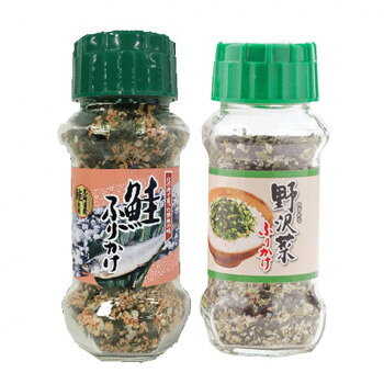 ■北海道・沖縄・離島へのお届けは別途送料を請求させていただきます。 ■製品の仕様・画像・パッケージは、変更される場合があります。 ■当店では在庫をメーカーと共有しており、商品によっては欠品の場合がございます。 　万一、ご注文頂きました商品が欠品の場合はご連絡させていただきます。 ■ご注文確定後のキャンセル不可です。 ■ラッピング（包装）対応不可です。あたたかいご飯におむすび、お弁当にふりかけて、お召し上がりください。【鮭ふりかけ】北海道産のさけフレークを使用し、鰹・胡麻・海苔で風味を高めています。【野沢菜ふりかけ】緑色を基調とした色合いで、野沢菜のイメージ及び風味を生かしたふりかけです。野沢菜に、ごま・のり・鰹で風味をたかめています。内容量鮭ふりかけ(85g)・野沢菜ふりかけ(90g)×各15個サイズ個装サイズ：34.8×17.2×43.5cm重量個装重量：12000g仕様賞味期間：製造日より360日生産国日本 広告文責（ホライズン・03-5843-9512)栄養成分栄養成分表(100g当たり)【鮭ふりかけ】熱量:350kcal、たんぱく質:14.0g、脂質:9.4g、炭水化物:52.3g、食塩相当量:13.5g【野沢菜ふりかけ】熱量:366kcal、たんぱく質:15.0g、脂質:10.1g、炭水化物:53.8g、食塩相当量:15.7g原材料名称：ふりかけ【鮭ふりかけ】炒りごま(国内製造)、ぶどう糖、ポテトフレーク、でん粉、鮭風味顆粒(乳糖、砂糖、食塩、鮭パウダー)、食塩、のり、さけフレーク、あおさ、砂糖、乾燥鮭パウダー、デキストリン、醤油、鰹節粉末、粉末醤油、トマトパウダー、辛子明太子、発酵調味料、風味調味料、香辛料、野菜エキスパウダー/調味料(アミノ酸等)、加工でん粉、着色料(カロチノイド、カラメル、紅麹、ラック)、香料、酸化防止剤(ビタミンE)、甘味料(カンゾウ、ステビア、アセスルファムK)、酸味料、香辛料、(一部に乳成分・小麦・えび・いか・さけ・大豆・ごまを含む)【野沢菜ふりかけ】炒りごま(国内製造)、鰹風味顆粒(乳糖、食塩、鰹節粉末、砂糖、その他)、ポテトフレーク、ホウレンソウフレーク(小麦粉、乾燥ポテト、砂糖、その他)、脱脂小麦胚芽、ぶどう糖、乳糖、野菜風味顆粒(食塩、乳糖、キャベツパウダー、砂糖、澱粉、その他)、食塩、のり、乾燥野沢菜、わさび顆粒、砂糖、ほうれん草粉末、でん粉、デキストリン/調味料(アミノ酸等)、加工でん粉、貝Ca、着色料(クチナシ、カロチン、カラメル、紅花黄)、香料、(一部に乳成分・小麦・さば・大豆・ごまを含む)アレルギー表示乳、小麦、えび、いか、ごま、さけ、さば、大豆（原材料の一部に含んでいます）保存方法直射日光などの高温や多湿を避けて、保存してください。製造（販売）者情報製造者:株式会社みなり広島県東広島市河内町下河内636fk094igrjs