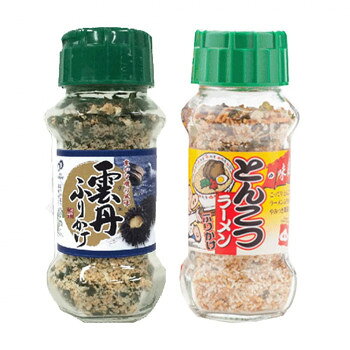 ■北海道・沖縄・離島へのお届けは別途送料を請求させていただきます。 ■製品の仕様・画像・パッケージは、変更される場合があります。 ■当店では在庫をメーカーと共有しており、商品によっては欠品の場合がございます。 　万一、ご注文頂きました商品が欠品の場合はご連絡させていただきます。 ■ご注文確定後のキャンセル不可です。 ■ラッピング（包装）対応不可です。あたたかいご飯におむすび、お弁当にふりかけて、お召し上がりください。【雲丹ふりかけ】オレンジ色を基調とした色合いで、うにのイメージ及び風味を生かしたふりかけです。ごま・のり・鰹で風味を高めています。【とんこつラーメンふりかけ】茶色を基調とした色合いで、とんこつラーメンのイメージ及び風味のふりかけです。ねぎ、胡麻、海苔で風味を高めています。内容量雲丹ふりかけ(85g)・とんこつラーメンふりかけ(80g)×各15個サイズ個装サイズ：34.8×17.2×43.5cm重量個装重量：12000g仕様賞味期間：製造日より360日生産国日本 広告文責（ホライズン・03-5843-9512)栄養成分栄養成分表(100g当たり)【雲丹ふりかけ】熱量:350kcal、たんぱく質:14.0g、脂質:9.4g、炭水化物:52.3g、食塩相当量:13.5g【とんこつラーメンふりかけ】熱量:357kcal、たんぱく質:9.4g、脂質:7.4g、炭水化物:63.2g、食塩相当量:15.3g原材料名称：ふりかけ【雲丹ふりかけ】うに風味顆粒(乳糖、コーンスターチ、うに加工品、食塩、その他)(国内製造)、ごま、ポテトフレーク、鰹風味顆粒(乳糖、食塩、鰹節粉末、砂糖、その他)、ぶどう糖、脱脂小麦胚芽、のり、食塩、あおさ、醤油、でん粉、砂糖、トマトパウダー、デキストリン/調味料(アミノ酸等)加工でん粉、貝Ca、着色料(カロチノイド、紅麹、ラック、カラメル)、増粘多糖類、甘味料(ステビア、カンゾウ)、(一部に卵・乳成分・小麦・さば・大豆・ゼラチン・ごまを含む)【とんこつラーメンふりかけ】味付油揚麺(小麦粉、動植物油脂、その他)(国内製造)、ポテトフレーク、ぶどう糖、でん粉、調味ごま(ごま、砂糖、その他)、食塩、しょうゆ風味顆粒(食塩、乳糖、粉末しょうゆ、砂糖、その他)、醤油、砂糖、ポークエキスパウダー、のり、乾燥ネギ、乾燥鶏肉粉末、デキストリン、野菜エキスパウダー、乾燥卵黄、発酵調味料、香辛料/調味料(アミノ酸等)、加工でん粉、着色料(カラメル、クチナシ)、貝Ca、香料、酸味料、甘味料(カンゾウ、ステビア)、香辛料抽出物、(一部に卵・乳成分・小麦・えび・さば・大豆・鶏肉・豚肉・ゼラチン・ごまを含む)アレルギー表示卵、乳、小麦、えび、ごま、さば、大豆、鶏肉、豚肉、ゼラチン（原材料の一部に含んでいます）保存方法直射日光などの高温や多湿を避けて、保存してください。製造（販売）者情報製造者:株式会社みなり広島県東広島市河内町下河内636fk094igrjs