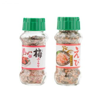 みなり 梅ふりかけ 85g・えびふりかけ 85g　各15個セット aline-10661478 aline パッケージ画像